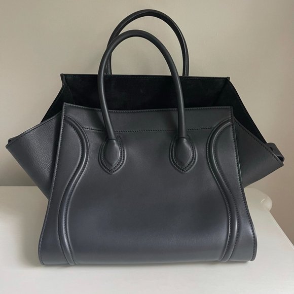 Mini Luggage Handbag in Smooth Calfskin in Black - Picture 5 of 16